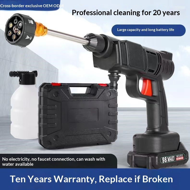 Wireless Car Washer A Home-use High-pressure Cleaning Gadget Set