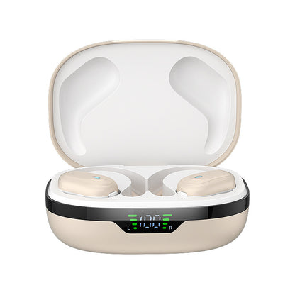 Smart Tech Noise-canceling Digital Display Charging Case Over-ear Wireless Headphones