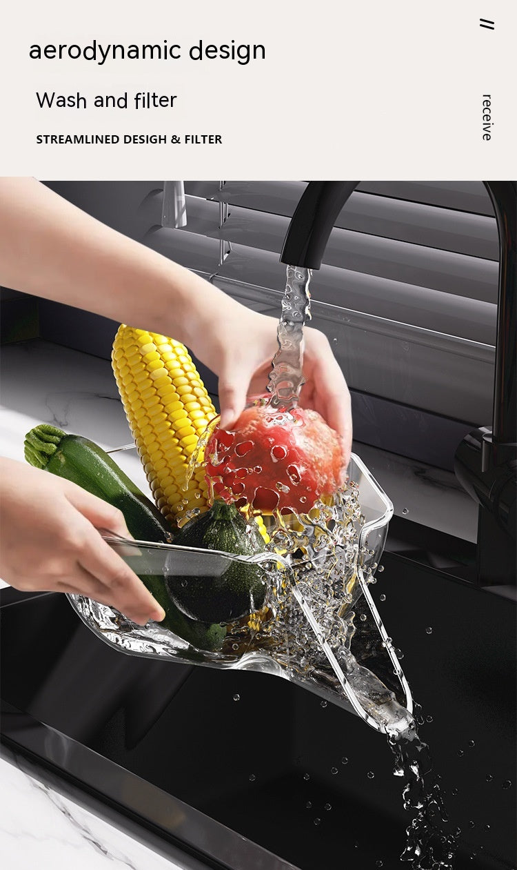Kitchen Gadget Multi-functional Drain Basket Sink Kitchen Sink Strainer Basket Strainer Sink Washing Basket Home Organizer Drain Fruit Strainer