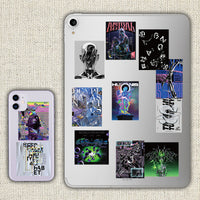 Harajuku Tech Acid Design Poster Sticker