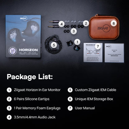 Horizon Handcrafted Tribrid IEM Earphones